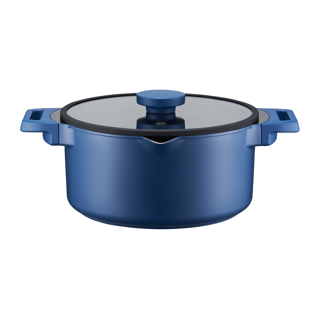 Oala cu capac Cobalt, Ambition, 24 cm, 4.7 L, aluminiu, bleumarin - imagine 6